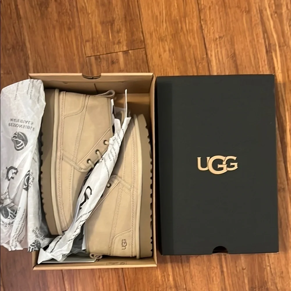 UGG Men's NEUMEL MOC TAN Boots, Size 8, NIB